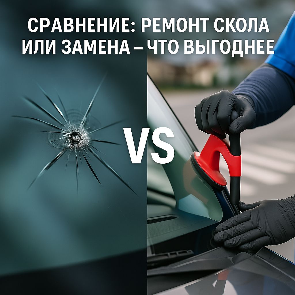 Сравнение: ремонт скола или замена лобового стекла — что выгоднее?